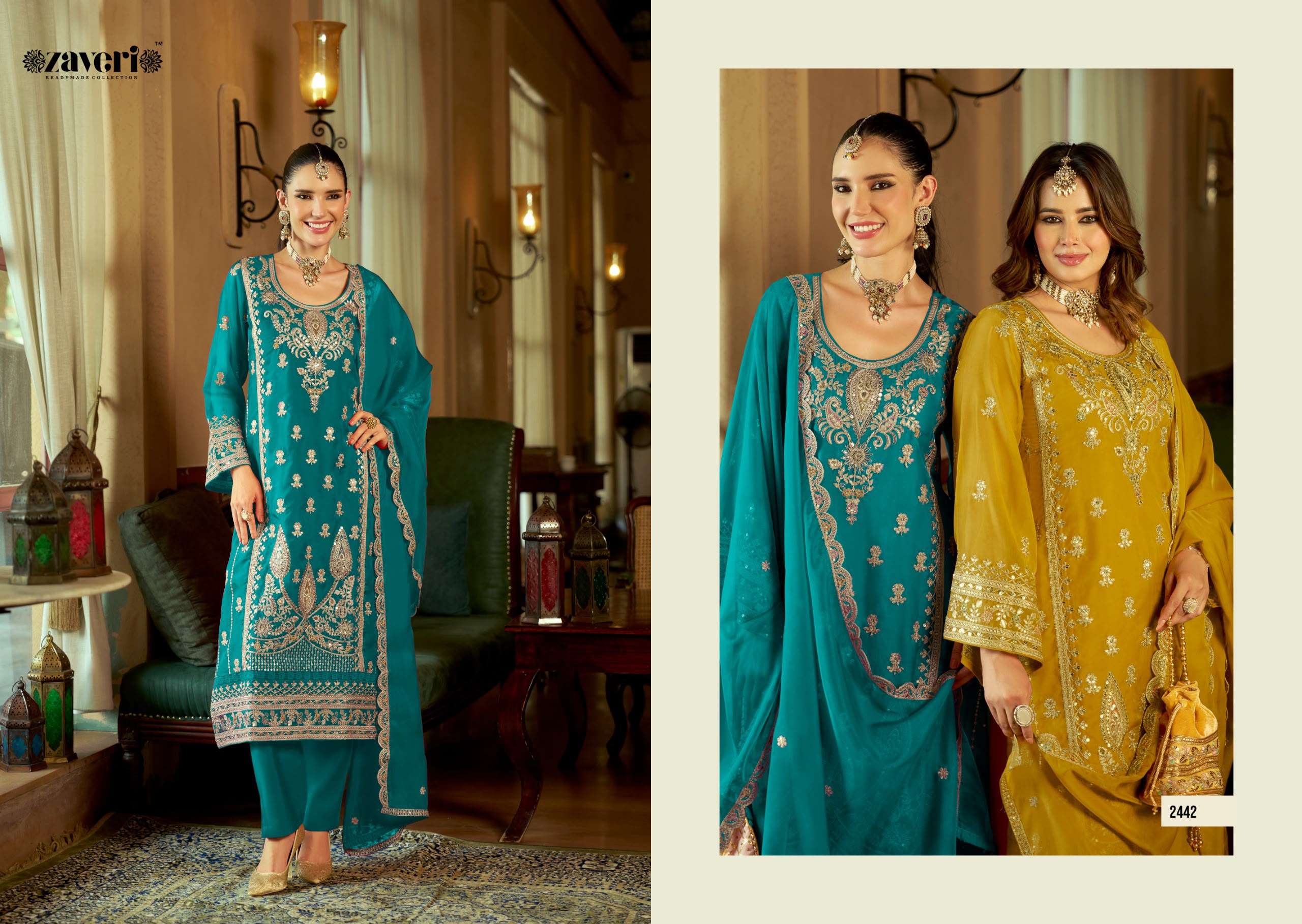 ZAVERI AROMA COLOR EDITION THE GOLDEN THREAD LUXURY SUITES INDIAN SUPPLIER